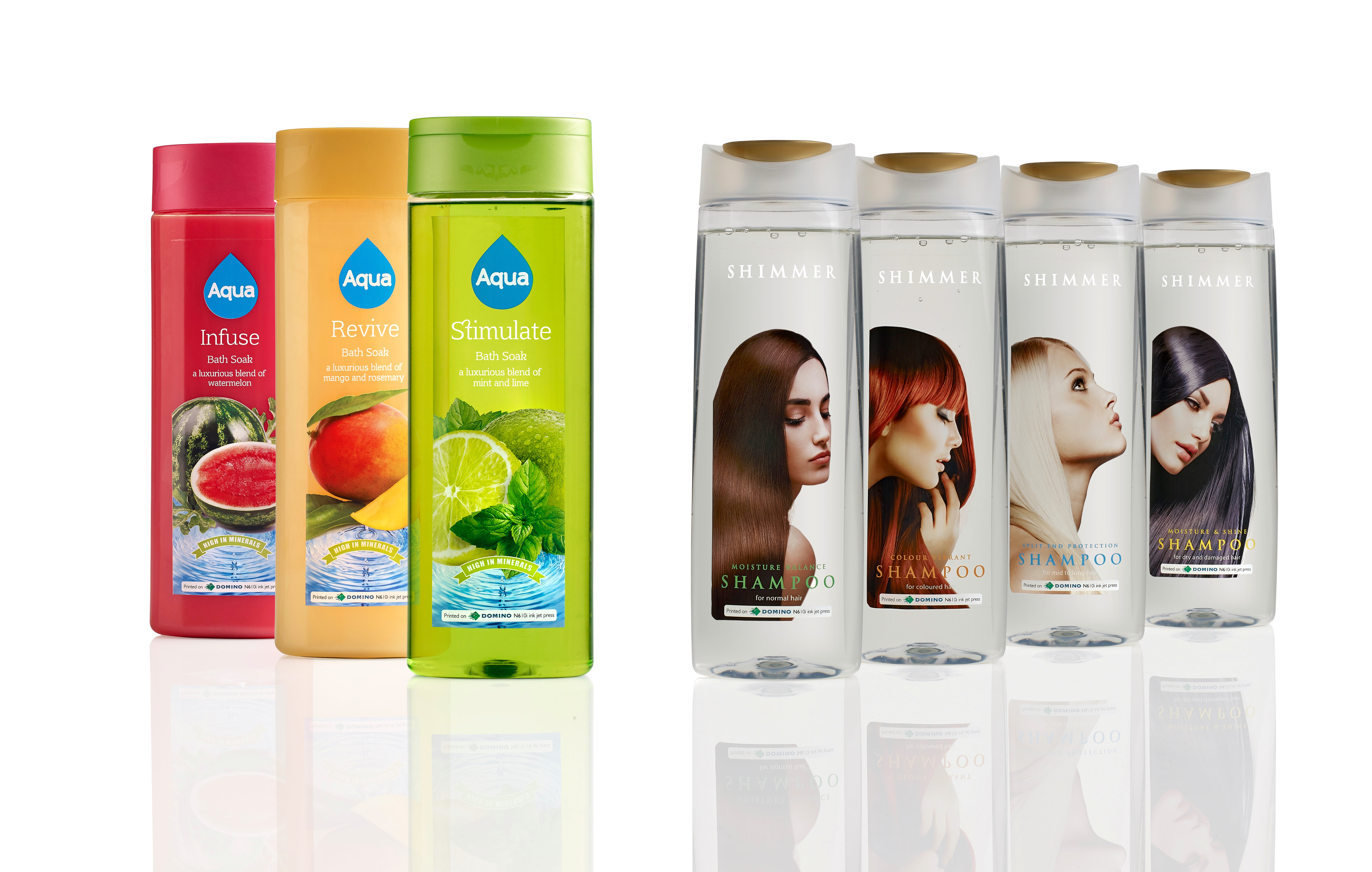 Domino - Body Wash _ Shampoo Bottles - label sample